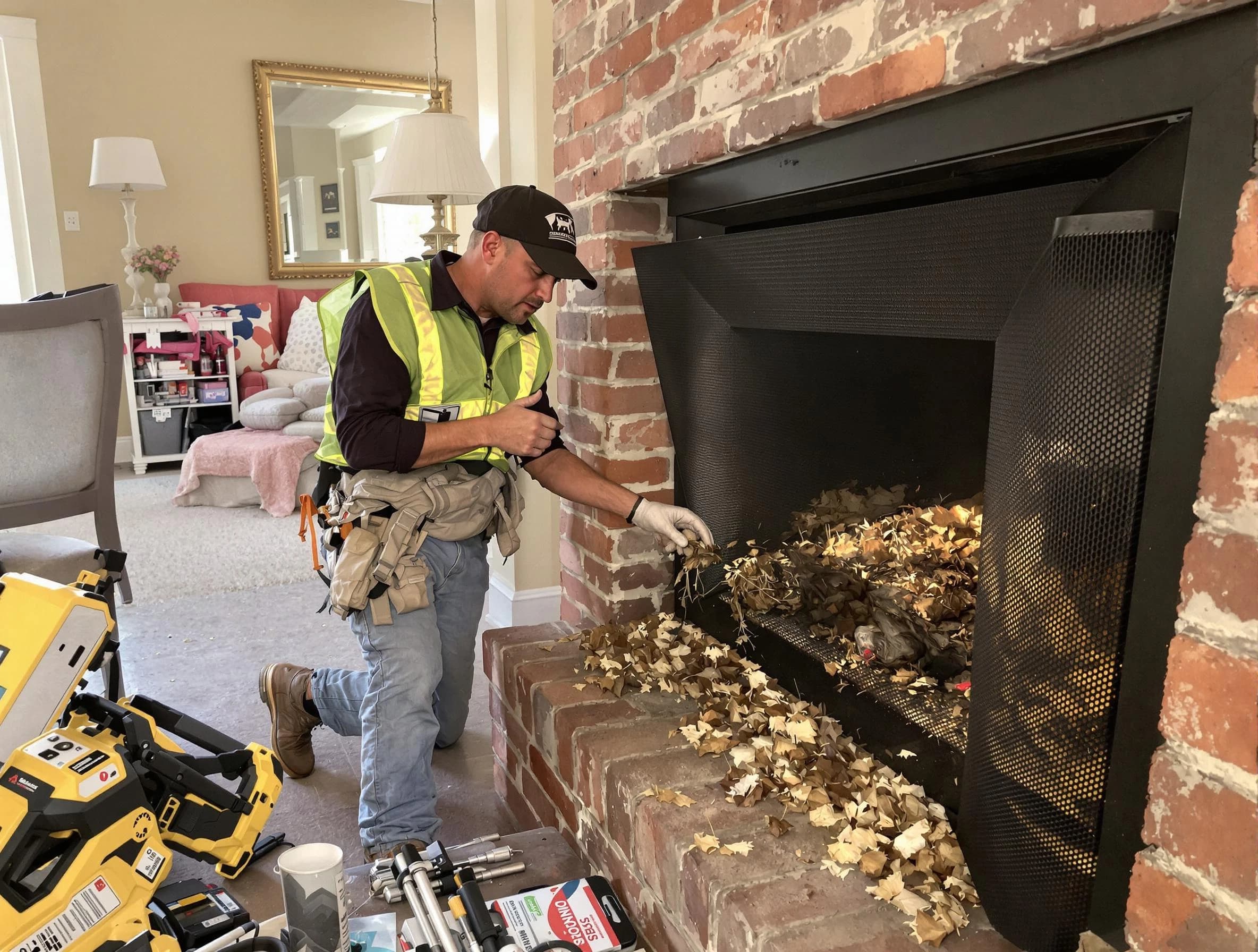 Safe screening installation by East Brunswick Chimney Sweep in East Brunswick, NJ