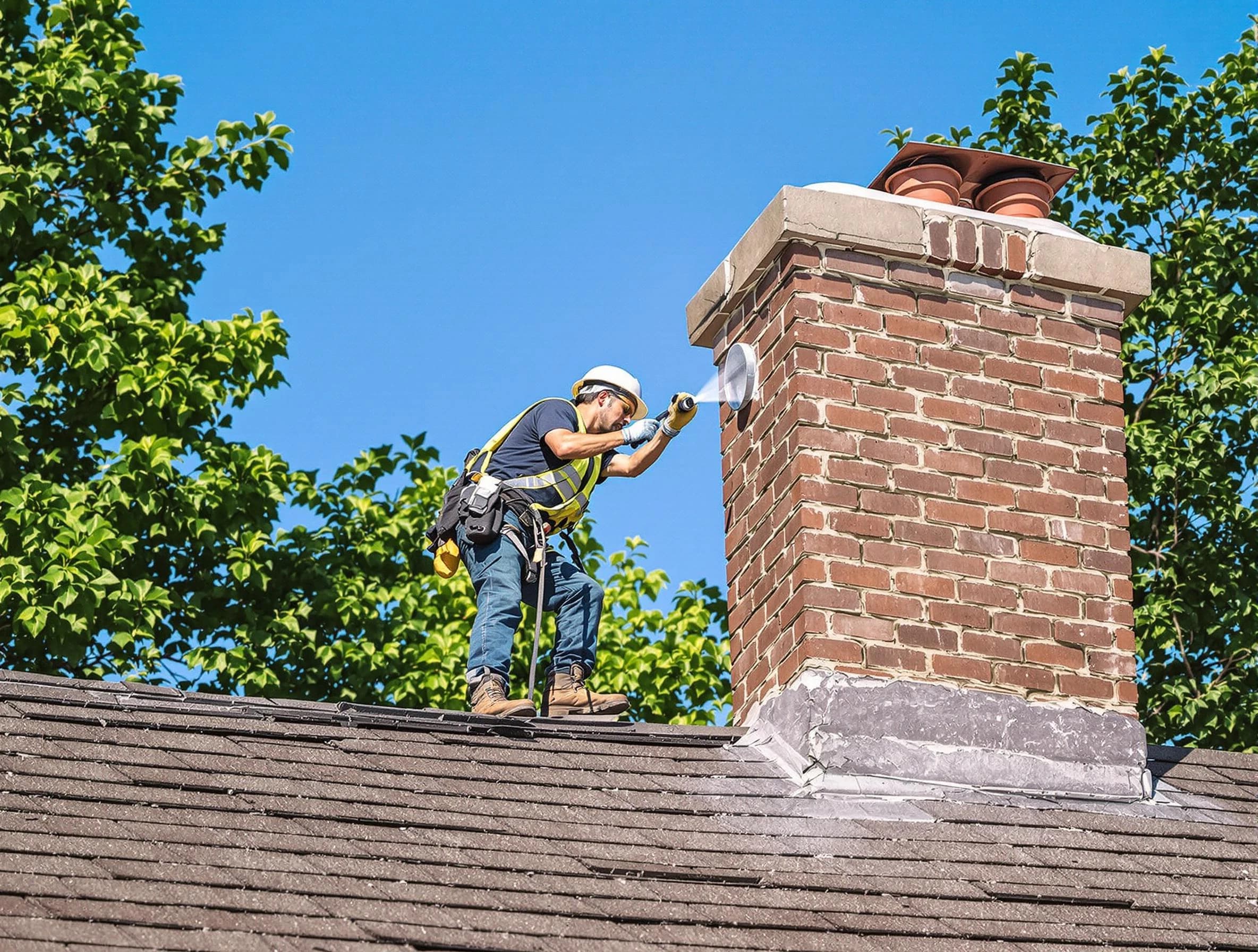 East Brunswick Chimney Sweep performing an inspection with advanced tools in East Brunswick, NJ