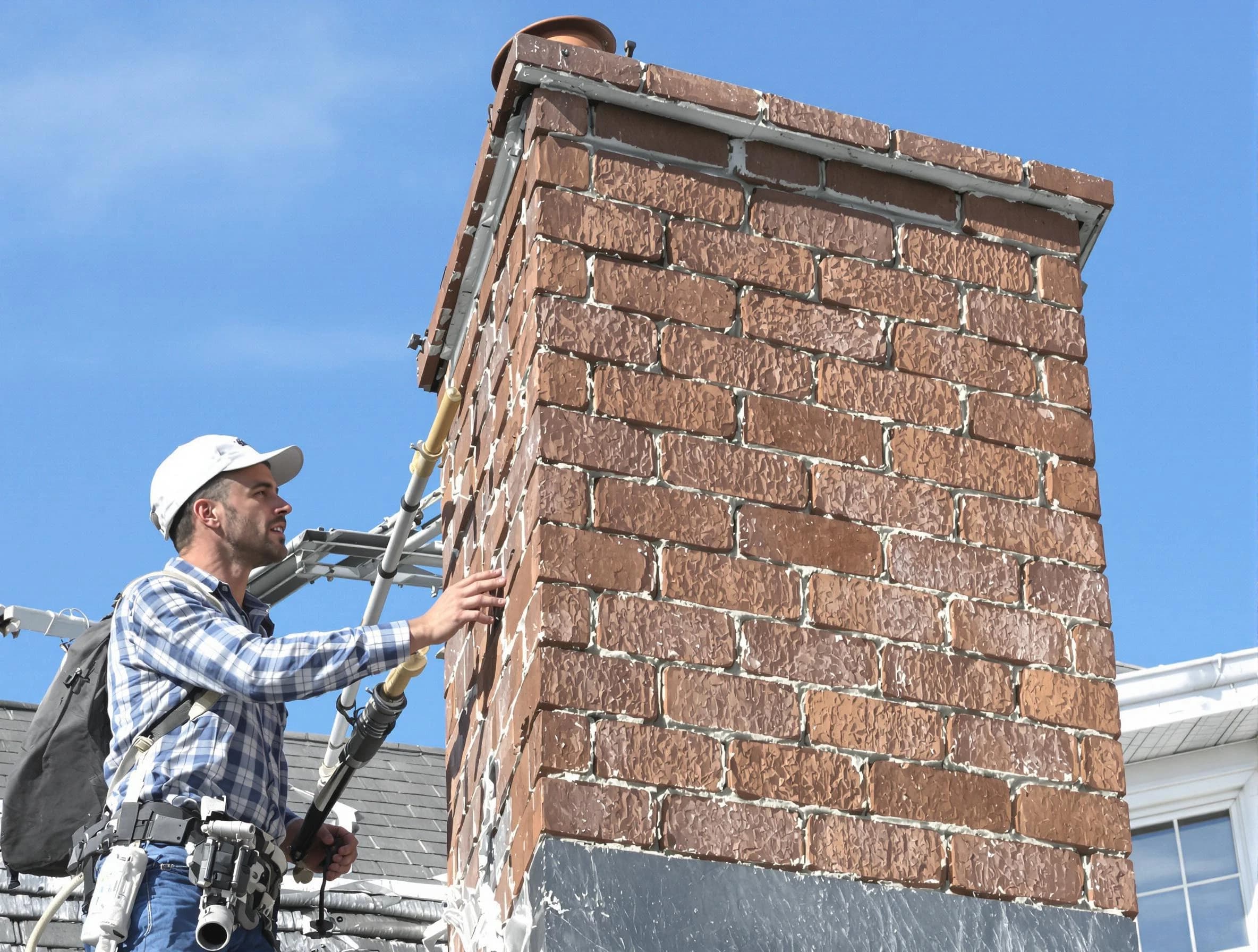 Brickwork for a chimney rebuild by East Brunswick Chimney Sweep in East Brunswick, NJ