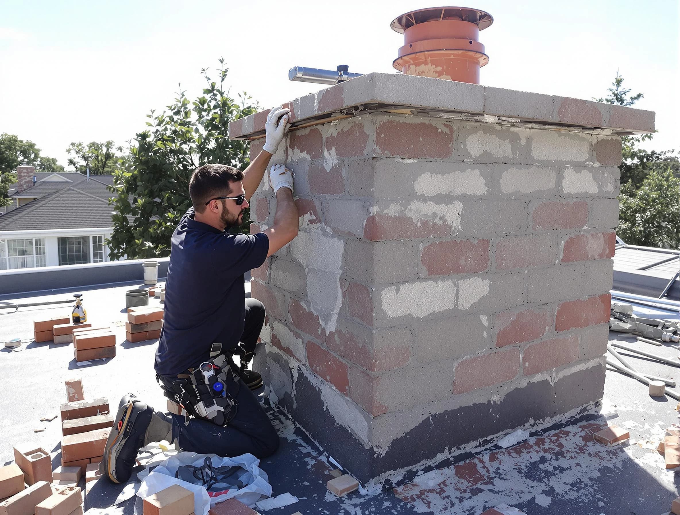 Advanced chimney repair process by East Brunswick Chimney Sweep in East Brunswick, NJ