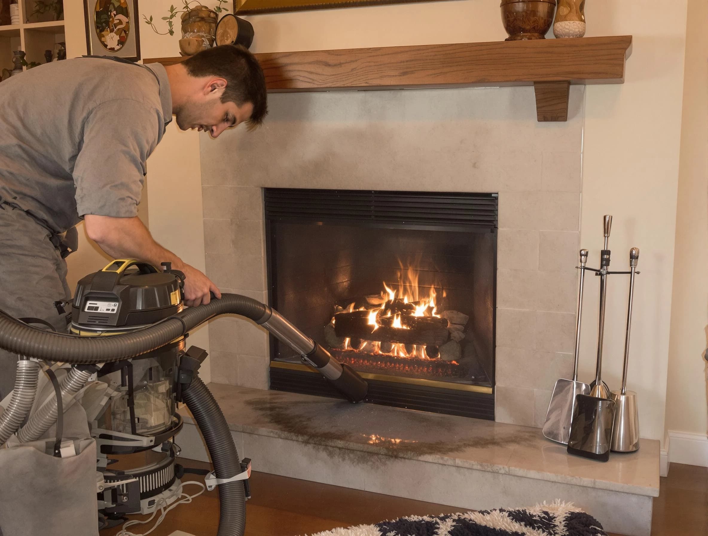 Routine fireplace upkeep by East Brunswick Chimney Sweep in East Brunswick, NJ