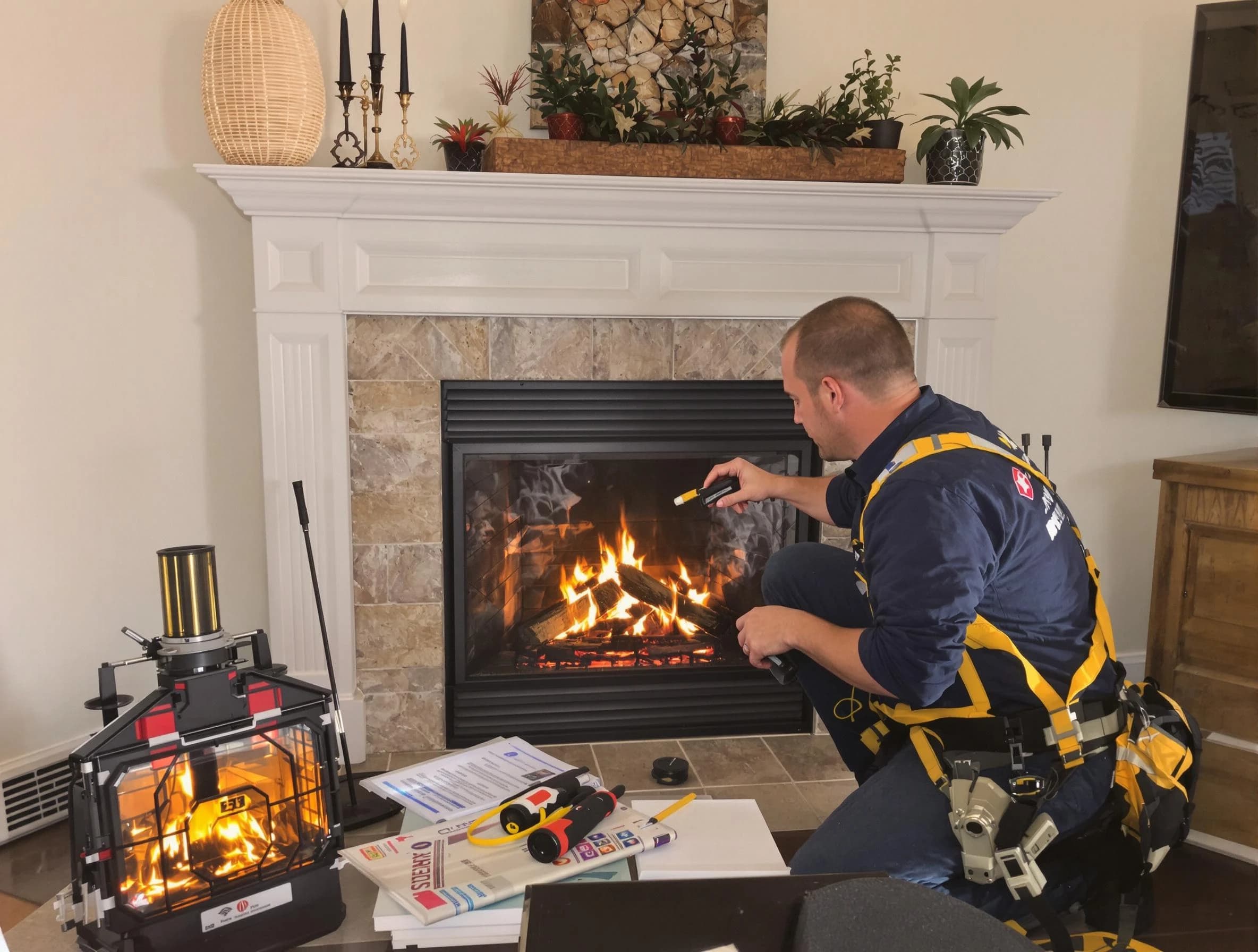 Safety-focused fireplace inspection by East Brunswick Chimney Sweep in East Brunswick, NJ